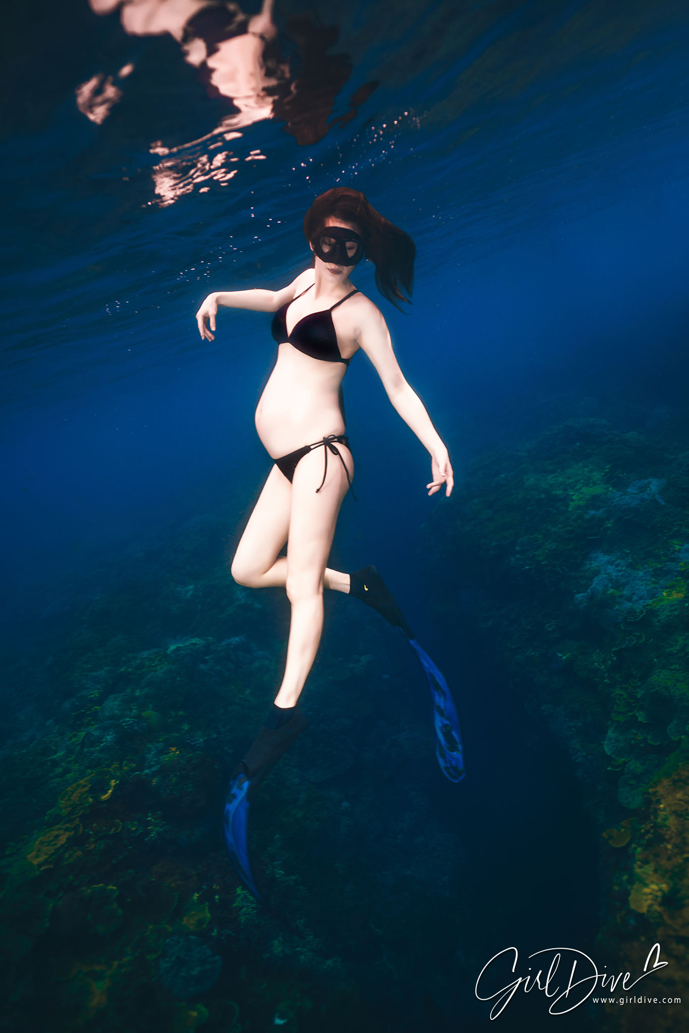 許孟哲,趙孟茲,孕媽咪寫真,水中攝影,海底婚紗,自由潛水